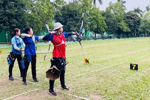 VĐV bắn cung sẽ tranh tài giải cây cung xuất sắc quốc gia 2026 ở Quảng Ninh. Ảnh: MINH CHIẾN