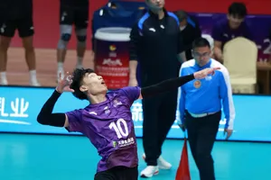 Chủ công Zhihong Xue gần như chắc chắn sẽ thi đấu cho đội Thể Công Tân Cảng tại vòng 1 giải quốc gia năm nay. Ảnh: CHINAVOLLEYBALL