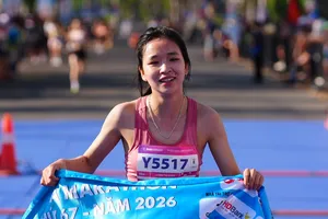 VĐV trẻ Lương Thị Khan là niềm hy vọng ở nội dung chạy dài của điền kinh Việt Nam. Ảnh: TPM