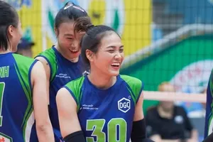 Ngoại binh Kuttika Kaewpin trở lại Việt Nam thi đấu. Ảnh: VFV