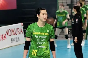 Chủ công Trần Thị Thanh Thúy không tham dự vòng 1 giải quốc gia năm nay. Ảnh: GUNMA GREEN WINGS