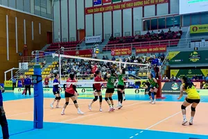 Đội VTV Bình Điền Long An đã giành chiến thắng đầu tiên ở mùa giải 2026. Ảnh: MINH CHIẾN