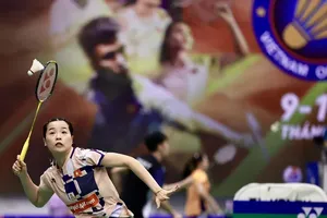 Nguyễn Thùy Linh không gây được bất ngờ trước tay vợt số 1 thế giới An Se Young. Ảnh: DŨNG PHƯƠNG