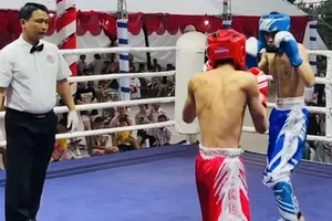 Giải đấu năm nay đã diễn ra sôi nổi với khán đài mở để khán giả được cổ vũ trực tiếp các võ sĩ. Ảnh: MINH MINH
