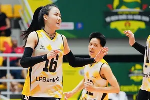 Cầu thủ Ninh Bình sẽ có trận đấu quan trọng trước VTV Bình Điền Long An ở ngày 14-4. Ảnh: VFV