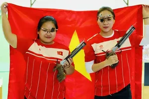 Thu Vinh và Thùy Trang từng cùng nhau thi đấu tại SEA Games 33-2025. Ảnh: DŨNG PHƯƠNG