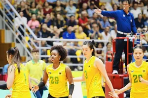 Đội VTV Bình Điền Long An sẽ gặp Binh chủng Thông tin vào ngày tranh tài để tìm thêm các điểm số cho mình. Ảnh: VTVBĐLA