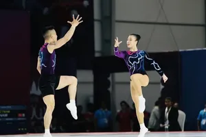 VĐV thể dục aerobic Việt Nam có những kết quả tốt tại đấu trường quốc tế. Ảnh: DŨNG PHƯƠNG