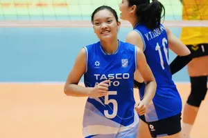 Cầu thủ Bùi Thị Ánh Thảo chưa kịp tập trung đội tuyển bóng chuyền U18 nữ Việt Nam do phải thi đấu cho đội bóng chủ quản Hà Nội. Ảnh: VFV