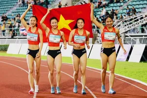 Đội điền kinh cự ly ngắn của Việt Nam được tập huấn tại Pháp để nâng cao trình độ. Ảnh: DŨNG PHƯƠNG