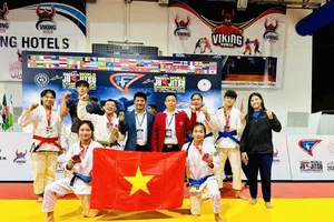 Đội tuyển jujitsu Việt Nam có các chiến thắng trong ngày đầu khai mạc tại Thổ Nhĩ Kỳ. Ảnh: BÙI ĐÌNH