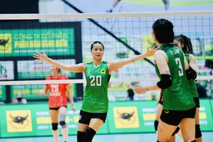 Đội VTV Bình Điền Long An tiếp tục thi đấu tại ngày 16-5. Ảnh: DŨNG PHƯƠNG