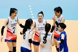 Đội bóng chuyền nữ Hà Nội sẽ thi đấu trận tranh hạng 3 tại Tây Ninh. Ảnh: DŨNG PHƯƠNG