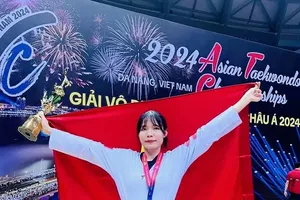 Võ sĩ Bạc Thị Khiêm từng giành HCV tại giải châu Á 2024 nhưng không có huy chương ở giải năm nay. Ảnh: B.T.KH