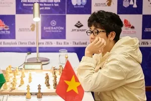 Kỳ thủ Đầu Khương Duy của đội tuyển cờ vua Việt Nam. Ảnh: BANGKOKCHESS