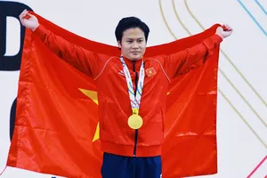 Khánh Phong vẫn đang là tuyển thủ hàng đầu của TDDC Việt Nam và châu Á tại nội dung vòng treo. Ảnh: DŨNG PHƯƠNG
