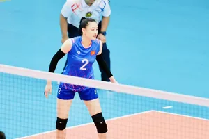 Tuyển thủ Đặng Thị Kim Thanh sẽ trở lại đội tuyển bóng chuyền nữ Việt Nam sau khi kết thúc thi đấu ở Điện Biên. Ảnh: DŨNG PHƯƠNG