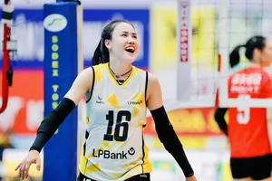 Chủ công Đinh Thị Thúy là thành viên đội tuyển bóng chuyền nữ Việt Nam chuẩn bị AVC Cup 2026. Ảnh: DŨNG PHƯƠNG