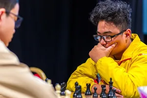 Kỳ thủ Phạm Trần Gia Phúc của đội cờ vua Việt Nam. Ảnh: FIDE