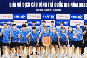 Đội cầu lông trẻ TPHCM đã giành HCV nội dung đồng đội nam nữ tại giải năm nay. Ảnh: VBF
