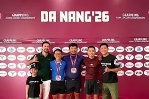 VĐV tham dự giải vô địch vật grappling châu Á-châu Đại Dương 2026 tại Đà Nẵng. Ảnh: GRAPPLING VN