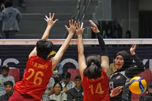 Đội nữ Indonesia sẽ tiếp tục thi đấu trong ngày 9-6. Ảnh: AVC
