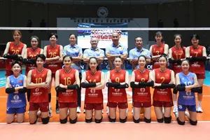 Đội tuyển bóng chuyền nữ Việt Nam đã có tấm vé vào bán kết AVC Cup 2026. Ảnh: AVC