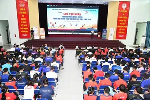 Lớp tập huấn phòng, chống doping đã thực hiện tại Trung tâm đào tạo vận động viên cấp cao Quốc gia vừa qua. Ảnh: THÁI DƯƠNG