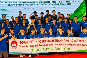 Đoàn thể thao học sinh TPHCM góp mặt giải thể thao học sinh phổ thông toàn quốc 2026. Ảnh: TTTPHCM
