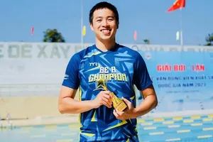 Kình ngư Nguyễn Thành Lộc được cơ hội thi đấu giải vô địch lặn thế giới 2026 tại Hàn Quốc. Ảnh: FINSWIMMINGHCM