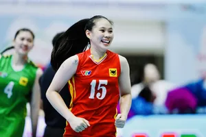 Libero Thảo Nguyên có cơ hội được tập trung đội tuyển bóng chuyền nữ Việt Nam. Ảnh: DŨNG PHƯƠNG