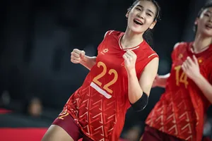 Chuyền hai Lại Thị Khánh Huyền đã được đưa vào danh sách tập huấn bổ sung đội tuyển bóng chuyền nữ Việt Nam. Ảnh: FIVB