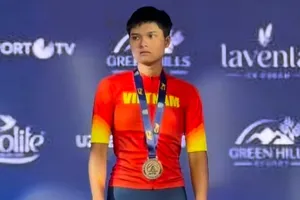 Nguyễn Thị Huyền Trang giành được HCĐ quan trọng tại giải vô địch địa hình châu Á 2026. Ảnh: ACC
