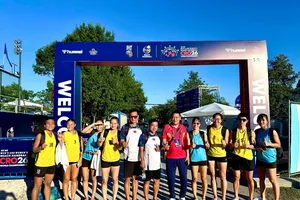Đội tuyển bóng ném bãi biển nữ Việt Nam tại giải vô địch thế giới 2026. Ảnh: VHF