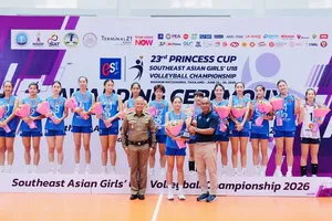 Đội tuyển bóng chuyền nữ U18 Việt Nam tiếp tục dự giải vô địch U18 châu Á 2026 ở Thái Lan. Ảnh: THAILANDVOLLEYBALL