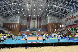 Nhà thi đấu Đông Anh (Hà Nội) sẽ là nơi tổ chức chặng thứ nhất giải SEA V.League 2026. Ảnh: MINH CHIẾN