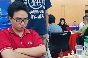 Kỳ thủ Phạm Trần Gia Phúc của cờ vua trẻ TPHCM. Ảnh: VINH BÙI