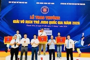 Các đơn vị dẫn đầu thành tích tại giải vô địch trẻ quốc gia 2026. Ảnh: NGUYỄN HỮU