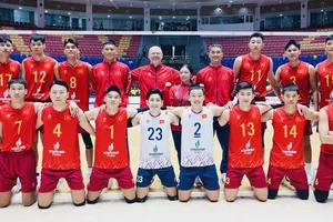 Đội tuyển bóng chuyền nam Việt Nam sẽ thi đấu với Myanmar trong trận đấu quyết định ở Bảng B. Ảnh: SAVA