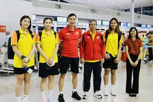 3 cầu thủ của VTV Bình Điền Long An sang Nhật Bản tâp huấn. Ảnh: VTVBĐLA