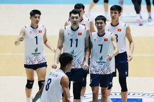 Đội tuyển bóng chuyền nam Việt Nam thi đấu chặng 2 giải SEA V.Cup 2026 với mục tiêu có kết quả tốt nhất. Ảnh: SAVA