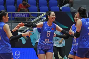 Đội tuyển bóng chuyền nữ Việt Nam sẽ tiếp tục thi đấu tại Đông Anh (Hà Nội) từ ngày 31-7. Ảnh: AVC