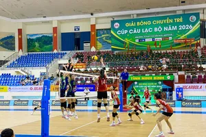 Các cầu thủ trẻ tiếp tục thi đấu giải vô địch trẻ quốc gia 2026 sau khi vừa tranh tài giải vô địch câu lạc bộ ở Ninh Bình mới đây. Ảnh: MINH CHIẾN