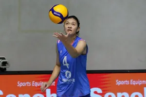 Trịnh Huỳnh Bảo Ngọc đã kết thúc tập huấn đội tuyển bóng chuyền nữ Việt Nam. Ảnh: AVC
