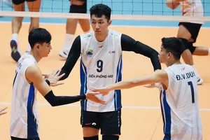 Nhiều gương mặt có chuyên môn tốt của đội tuyển bóng chuyền quốc gia sẽ thi đấu cho Đội tuyển bóng chuyền nam Quân đội trong giải đấu ở Đông Anh (Hà Nội) sắp tới. Ảnh: VFV