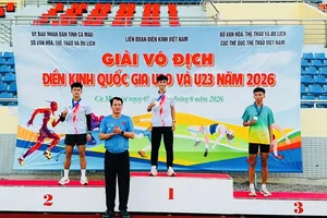 Nguyễn Viết Ái đã giành 2 HCV ở nội dung 5.000m và 10.000m nhóm tuổi U20 của giải đấu. Ảnh: VIẾT ÁI