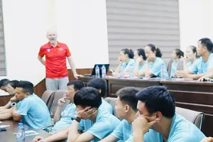 Các học viên đã được tham dự Khóa đào tạo HLV bóng chuyền Cấp 1 Quốc gia năm 2026 (Ảnh: SAO VÀNG)