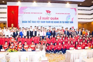 Đoàn thể thao Việt Nam tự tin sang Nhật Bản tham dự ASIAD 20. Ảnh: LƯỢNG LƯỢNG