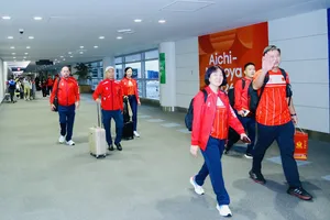 Các thành viên Đoàn thể thao Việt Nam được ổn định nơi lưu trú và bắt nhịp với ASIAD 20 ngay khi có mặt tại Aichi-Nagoya (Nhật Bản). Ảnh: ĐOÀN TTVN
