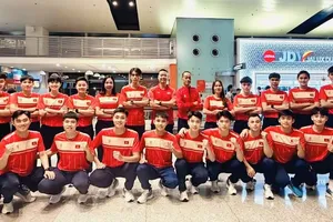 Đội tuyển cầu mây Việt Nam sang Nhật Bản dự ASIAD 20. Ảnh: LÊ THANH
